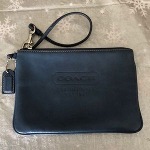 Blue Coach Wristlet
